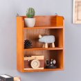 thumbnail image 6 of Homoyoyo Retro Wooden Storage Rack Brown 3-Tier Shelf for Home Organization and Tidy Living Space, 6 of 6