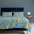 thumbnail image 3 of Colorful Yellow Banana Duvet Cover Set Themed Multicolor Polyester Bedding Set for Bedroom Decoration, 3 of 6