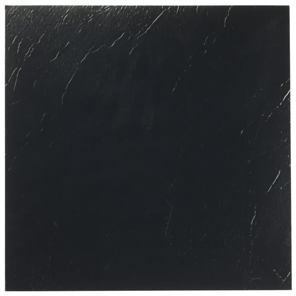Ergode Nexus Black 12x12 Self Adhesive Vinyl Floor Tile - 20 Tiles/20 sq. ft.