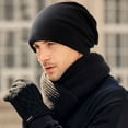 thumbnail image 3 of Knitted Hat Bouncy Causal Solid Color All Match Breathable Comfortable Nice-looking Beanie Cap for Outdoor, 3 of 10