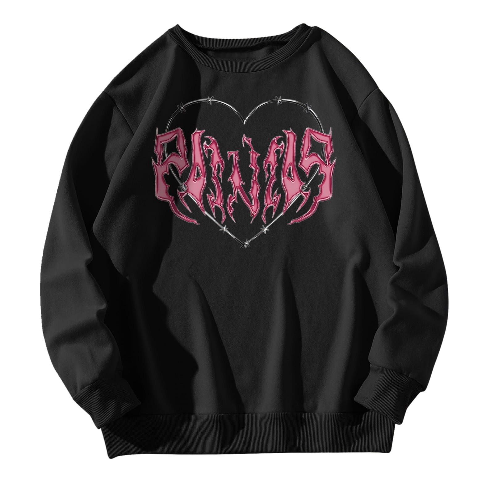 Pink Sweater Black