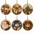 thumbnail image 7 of 6PCS Christmas Wooden Ornaments DIY Pearl Diamond Painting Kit, 7 of 7