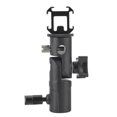 thumbnail image 1 of Fyydes Swivel Tri-Hot Shoe Mount Adapter Flash Light Stand Holder Bracket E Mount Support, Flash Light Stand Holder, E Mount Bracket, 1 of 7