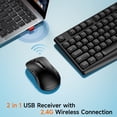 thumbnail image 4 of Wireless Keyboard and Mouse Combo, memzuoix 2.4G Full Size Keys Ergonomic Silent Keyboard and 1400DPI Ergonomic Mouse for Windows, Mac OS Desktop/Laptop/PC, Black, 4 of 8