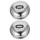 thumbnail image 1 of Tapas para ollas de acero inoxidable, 2 uds., 28,5 cm, tapas gruesas antiescaldaduras para ollas (plateadas), 1 of 5