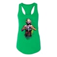 thumbnail image 2 of Wild Bobby Marilyn Monroe Watercolor Love Pop Culture Women Racerback Tank Top, Kelly, Medium, 2 of 5