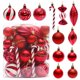 thumbnail image 4 of 40 bolas navideñas para colgar en el árbol de Navidad, regalos para el hogar, esferas navideñas impresas con formas especiales para Año Nuevo 2023, 4 of 5
