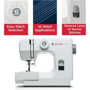 SINGER M1000 Sewing Machine + Accessories | 32 Stitch Applications | Compact, Lightweight & Portable - White