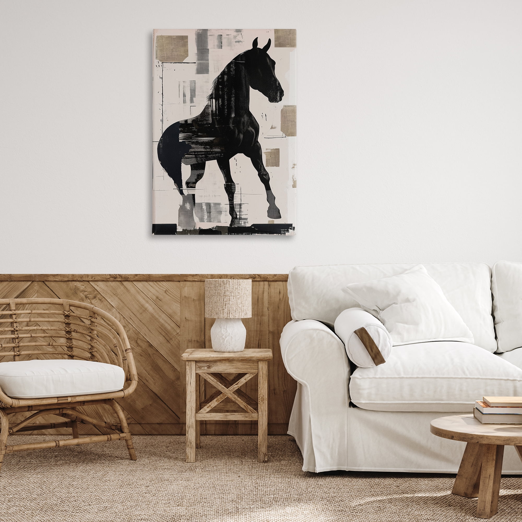 Equinity Horse Silhouette Canvas Wall Art, design by Annabelle Hall