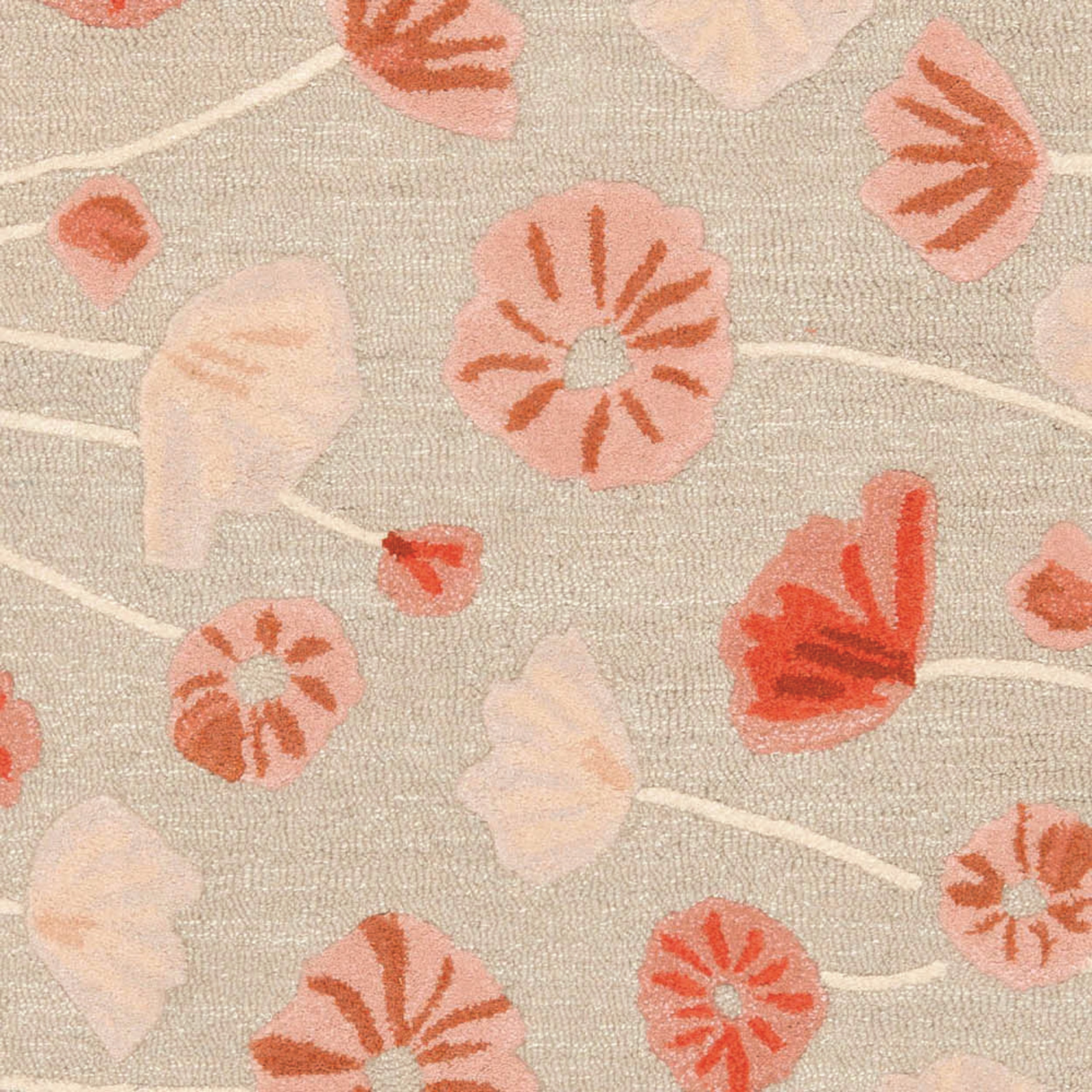 SAFAVIEH Martha Stewart Poppy Glossary Floral Area Rug, Cayenne Red, 9'6" x 13'6"