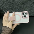 thumbnail image 3 of ShellTech Compatible with iPhone 16 Pro Max Magnetic Case Stand for Women Man Holder Kickstand Shockproof Protective Slim Compatible with MagSafe Matte Cover,Pink, 3 of 12