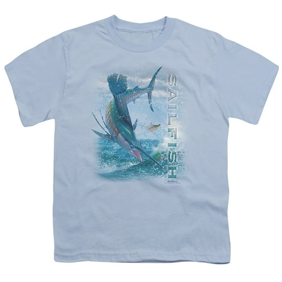 Wildlife - Leaping Sailfish - Youth Short Sleeve Shirt - Small