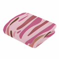 thumbnail image 5 of Abstract Style Flannel Blanket for Bed,Travel and Camping, Impressionist Theme Pink Water Ripple Super Soft Cozy Blanket for All Seasons 40"x50", 5 of 7
