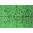 thumbnail image 1 of Ahgly Company Indoor Rectangle Oriental Emerald Green Industrial Area Rugs, 2' x 5', 1 of 4