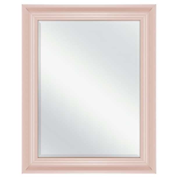 Mainstays 23"x29" Rectangle Wall Mirror Pink