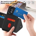 thumbnail image 4 of Allytech Galaxy A23 4G Wallet Case with Shoulder Strap, Luxury PU Leather RFID Blocking Protectve Anti-Scratch Bumper Cards Slots Magnetic Closure Phone Case Cover for Samsung Galaxy A23 4G, Black, 4 of 8