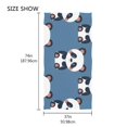 thumbnail image 4 of Cute Panda Beach Towel Camping Towel Microfiber Oversized 37" x 74" Absorbent for Seaside Camping Swimming Fitness, 4 of 5