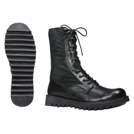 Rothco 5050 Black Jungle Boot with Wave or Ripple Sole for