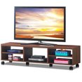 thumbnail image 1 of Costway TV Stand Unité Média Centre Console Étagère Tenir jusqu'à 60 '' TV avec Roues, 1 of 9