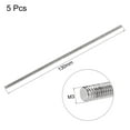 thumbnail image 2 of Unique Bargains 5Pcs M3 x 130mm Fully Threaded Rod 304 Stainless Steel Right Hand Threads, 2 of 5