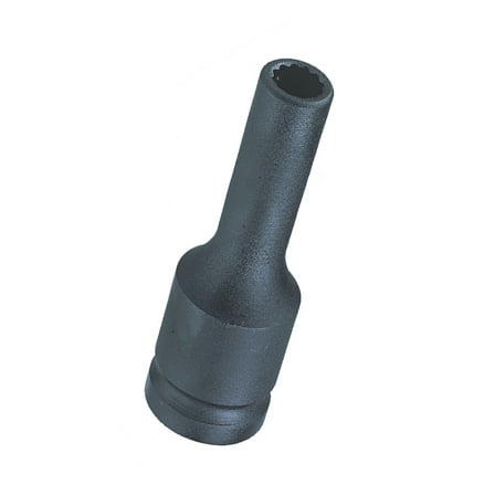 Genius Tools 1/2" Dr. 32mm Deep Thin Wall Impact Socket (12-Point) (CR-Mo) - 448532