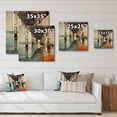 thumbnail image 4 of Designart "Perspective of the Coastal Pier II" Nautical & Beach Print on Natural Pine Wood, 4 of 5