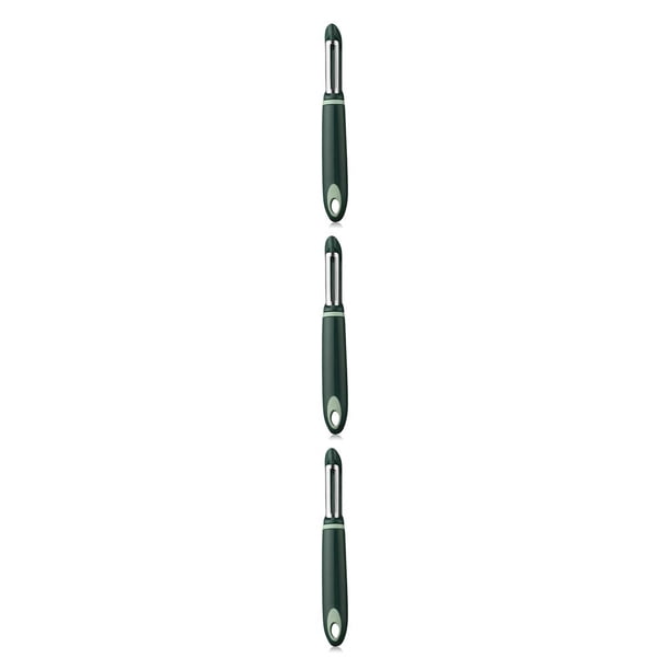 Cateissary Pelador de patatas de cocina de acero inoxidable, cepillador de frutas y verduras, rallador de alimentos seguro para melón y tomate rápido, Type4 NO4 Cateissary CBP117773