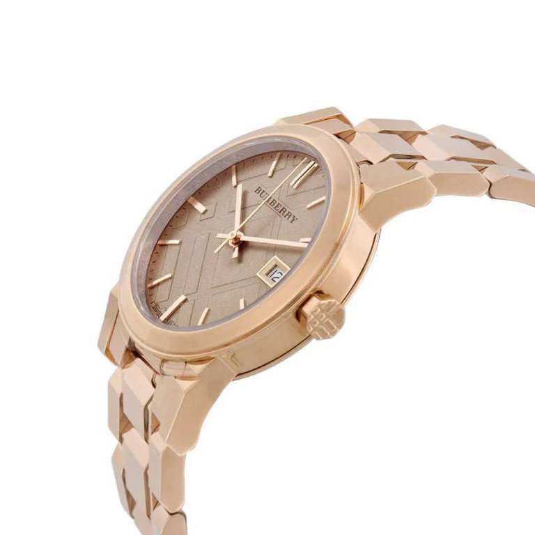 Burberry The City Ladies Rose Gold Tone Watch BU9126