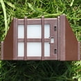 thumbnail image 3 of Outdoor Wall Mounted LED Solar Lights Window Pane Style Solar Wall Light Waterproof Solar Garden Lights Fence Lights Outdoor Security Lighting for Patio Yard Pathway Driveway (Warm White Light), 3 of 8