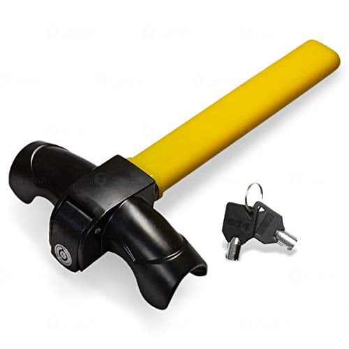 Zone Tech Car Steering Wheel Lock - Strong Durable Heavy Duty Anti