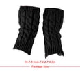 thumbnail image 4 of ZLight 1 Pair Fingerless Mittens Fashionable Simple Knitting Craft Clothes Accessory for Decoration Keeping-warm Wear Black 1Set, 4 of 6