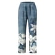 thumbnail image 3 of WILLBEST Pantalones Casuales de Lino Ligeros para Mujer, Cintura Alta con Bolsillos, Cómodos, Blancos, Holgados, para Uso Diario. Chica, 3 of 3