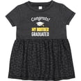 thumbnail image 3 of Inktastic Congrats My Brother Graduated with Cap Girls Baby Dress, 3 of 5