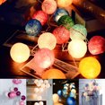 thumbnail image 1 of Gwong Electrónica Algodón globo cadena luz impermeable decorativo llamativo llamativo colorido algodón globo hada luz de hada para boda, 1 of 6