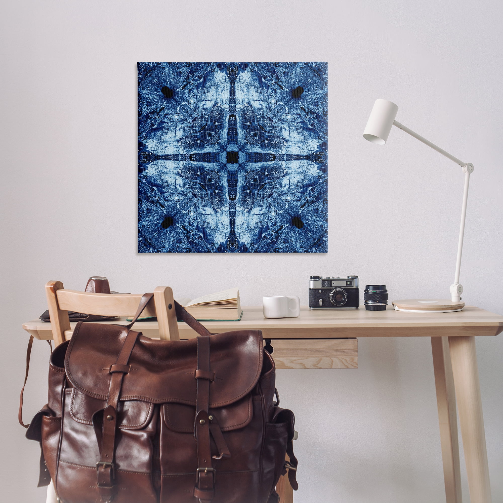 Stupell Industries Modern Mosaic Pattern Abstract Painting Wrapped Canvas Art Print Wall Art, 36 x 36