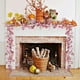 thumbnail image 5 of Hogar y cocina, Decoración del hogar, Decoración navideña, Enredaderas de flores artificiales envueltas en tela, Enredaderas de flores falsas de calabaza, Enredaderas artificiales de Acción de Gracias, 5 of 6