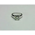 thumbnail image 3 of 3Ct Lab Created Diamond Round Cut Solitaire Engagement Ring 14K White Gold Plated, 3 of 5