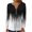 Black, variant on Womens Long Sleeve V Neck Shirts Fall Pleated Fashion Gradient Color Print Tunic Tops Button Tshirt Dressy Loose Blouses