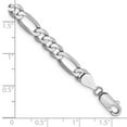thumbnail image 2 of 14k White Gold Bracelet Chain Styles Figaro 5.5 mm 7 in Flat with Lobster Clasp, 2 of 2