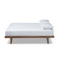 thumbnail image 2 of Skyline Decor Walnut Brown Finished Wood King Size Platform Bed Frame, 2 of 6