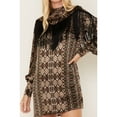 thumbnail image 2 of Shyanne Women's Long Sleeve Satin Fringe Mode Mini Dress - SWHO22D91 XX-  US, 2 of 4