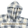 thumbnail image 3 of Catalonia Women's Scarf Shawls, Hooded Wearable Blanket Cloak Coat,Sherpa Fleece Poncho Cape,Lightweight Blanket Shawls, 3 of 7