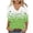 #267-Green, variant on TaTaai Ladies T-Shirt St. Patrick's Day Fashion Print V-Neck 3/4 Sleeve Loose Women Daily Festival Shopping Wear No Fading Breathable Versatile Basic Top Gift