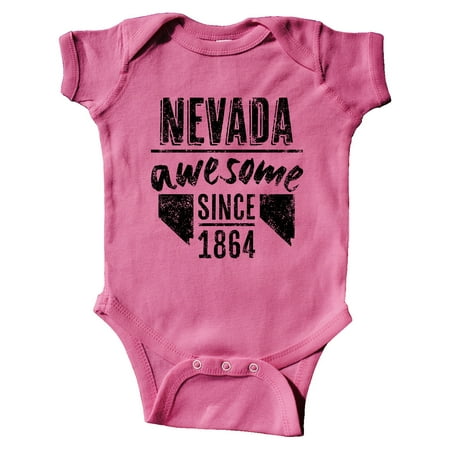 

Inktastic Nevada Awesome Since 1864 Gift Baby Boy or Baby Girl Bodysuit