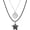Black, variant on Punk Necklace Set, Spiral Star Pendant Y2K Grunge Chokers for Women Trendy Jewelry Accessories Pink -