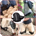 thumbnail image 3 of Safe Handler Heavy Duty Protective Knee Pads for Work, EVA Foam, Hook and Loop Closure, One Size Unisex, Black, 1-Pair, 3 of 8