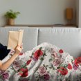 thumbnail image 3 of English Garden Soft Flannel Fleece Throw Blanket, Floral Repeating Pattern of Romantic Roses Spring Love Themed, Cozy Plush for Indoor and Outdoor Use, 70" x 90", Champagne Multicolor, by Ambesonne, 3 of 5