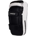 thumbnail image 3 of Kruzak Muay Thai Kick Pad for Training, Kicking Strike Shield for Kickboxing Martial Arts Sparring Taekwondo Muay Thai MMA Karate and Combat Sports (Sold as Single) (Black/White), 3 of 7