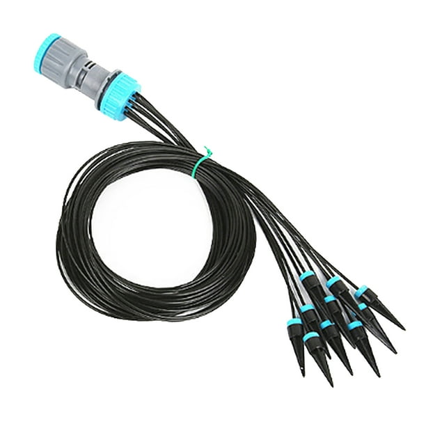 Kit de sistema de riego por goteo de riego automático de maceta de planta de césped cabezas
