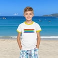 thumbnail image 5 of hengsof Boys Basic Short Sleeve Shirt , Simple Casual Crew Neck Top, Soft Comfortable Everyday Pullover for Children 3-14 Years, 5 of 7